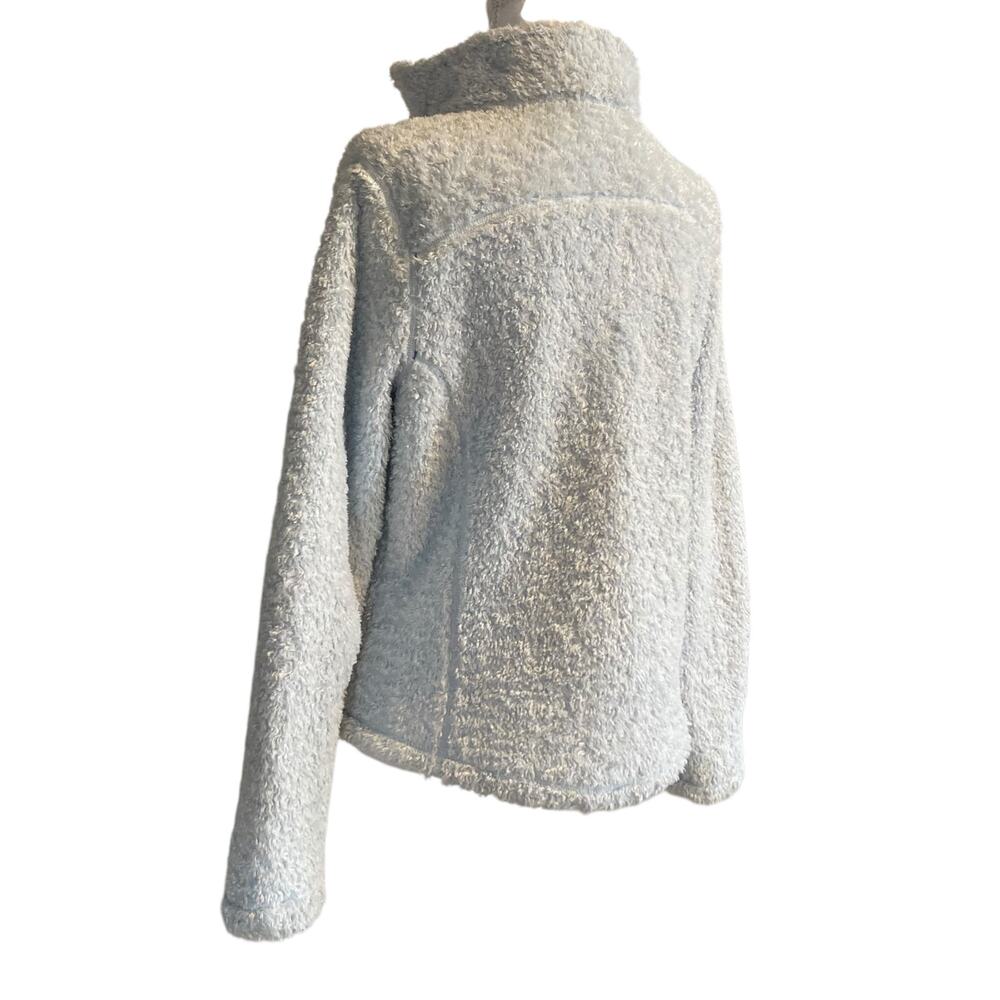 L.L.Bean Vintage Light Blue Fleece Jacket Women’s Size L Regular - Picture 14 of 16